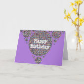 Happy Birthday Festive Colorful Glitzer Confetti Karte (Gelbe Blume)