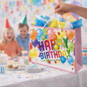 Happy Birthday Festive Gift Bag Große Geschenktüte