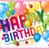 Happy Birthday Festive Gift Bag Große Geschenktüte