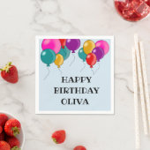 Happy Birthday Festive Party Bash Ballon Serviette (Beispiel)