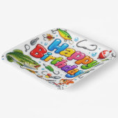 Happy Birthday Fish, Lures and Hooks Pappteller (Gewinkelt)