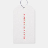 Happy Birthday Flamingo Geschenkanhänger (Rückseite)