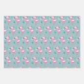 Happy Birthday Flamingo Wrapping Paper Sheets Geschenkpapier Set (Vorderseite 3)