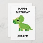 HAPPY BIRTHDAY Flat Card (Vorne/Hinten)