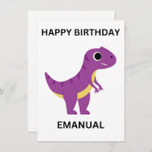 HAPPY BIRTHDAY Flat Card (Vorne/Hinten)