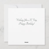 Happy Birthday Flat Card Feiertagskarte (Rückseite)