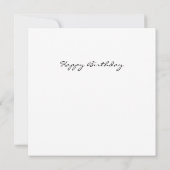 Happy Birthday Flat Foto Card Karte (Rückseite)