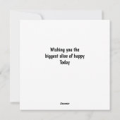 Happy Birthday Flat Holiday Card Feiertagskarte (Rückseite)