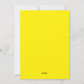 Happy Birthday Flat Holiday Card Feiertagskarte (Rückseite)