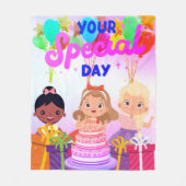 Happy Birthday Fleece Blanket (Vorderseite)