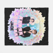 Happy Birthday Fleece Blanket (Vorderseite (Horizontal))