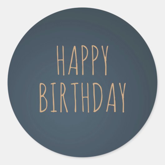 Happy Birthday Fleece Navidad Merry Christmas... Runder Aufkleber (Vorderseite)