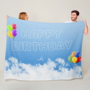 HAPPY BIRTHDAY FLEECEDECKE