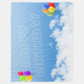 HAPPY BIRTHDAY FLEECEDECKE (Vorderseite)