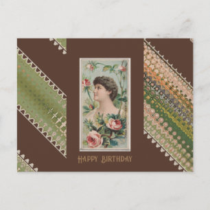 Happy Birthday Floral Beauties 46 Postkarte