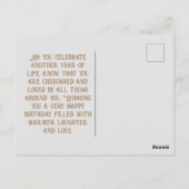 Happy Birthday Floral Beauties 49 Postkarte (Rückseite)