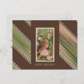 Happy Birthday Floral Beauties 50 Postkarte (Vorne/Hinten)