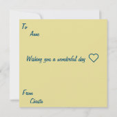 Happy Birthday Floral gold Aquamarines Design Cust (Rückseite)