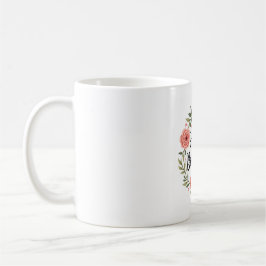 Happy Birthday Floral Kaffeetasse