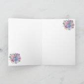 Happy Birthday Floral Karte (Innenseite)