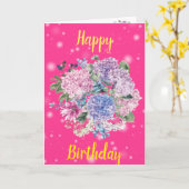 Happy Birthday Floral Karte (Gelbe Blume)