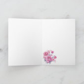 Happy Birthday Floral Karte (Innenseite)