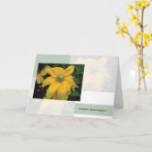 Happy Birthday Floral Karte (Gelbe Blume)
