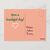 Happy birthday flowers. anime postkarte (Rückseite)