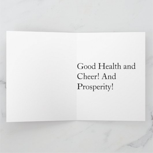 HAPPY BIRTHDAY FLOWERS GOOD GREETINGS KARTE (Innenseite)