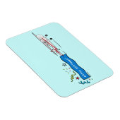 Happy Birthday Flugzeug Magnet (Rechte Seite)