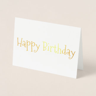 Happy Birthday Foil Card Folienkarte