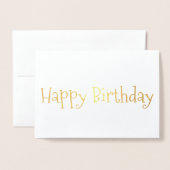 Happy Birthday Foil Card Folienkarte (Vorderseite mit Umschlag)
