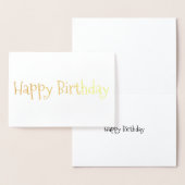 Happy Birthday Foil Card Folienkarte (Anzeige)