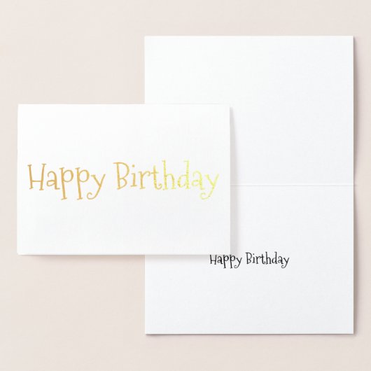 Happy Birthday Foil Card Folienkarte (Anzeige)