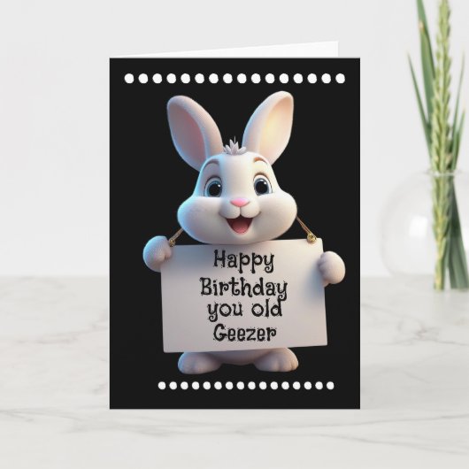 HAPPY BIRTHDAY Folded Greeting Card Karte (Vorderseite)