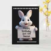 HAPPY BIRTHDAY Folded Greeting Card Karte (Gelbe Blume)
