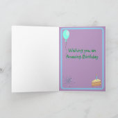 Happy Birthday Folded Greeting Card Karte (Innenseite)