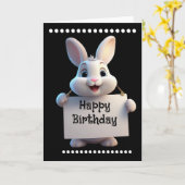 HAPPY BIRTHDAY Folded Greeting Card Karte (Gelbe Blume)