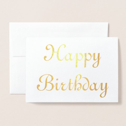 Happy Birthday Folienkarte (Vorderseite mit Umschlag)