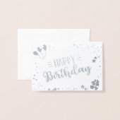 Happy Birthday Folienkarte (Vorderseite mit Umschlag)