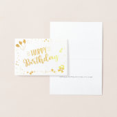 Happy Birthday Folienkarte (Anzeige)