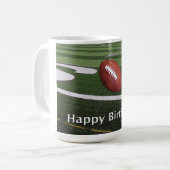 Happy Birthday Football Fanatic Kaffeetasse (Vorderseite Links)