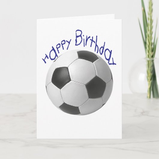 Happy Birthday Football Geschenke Karte (Vorderseite)