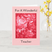 Happy Birthday - For A Teacher Karte (Gelbe Blume)