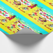 Happy Birthday Forest Friends Geschenkpapier (Ecke)