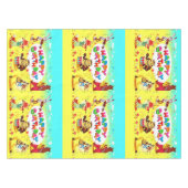 Happy Birthday Forest Friends Tischdecke (Vorderseite (Horizontal))