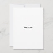 Happy Birthday Forest Green Floral Bouquet Card (Rückseite)