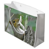 Happy Birthday Forscher Große Geschenktüte (Rückseite Schrägansicht)