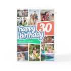 Happy Birthday Foto Collage Card