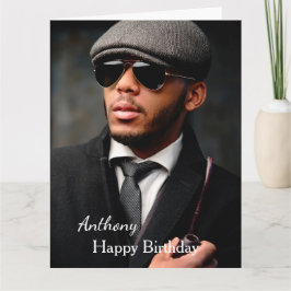 Happy Birthday Foto Custom Card Karte